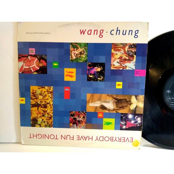 Wang Chung Everybody Have Fun Tonight 12" Vinyl EP Record New Wave Synth-Pop Hit - Picture 2 of 4